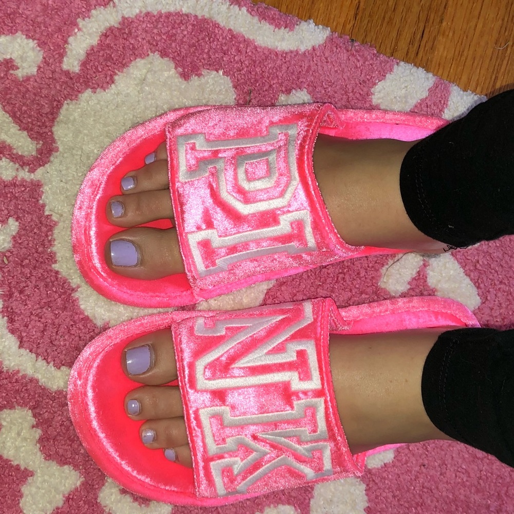 Victoria’s Secret pink slippers